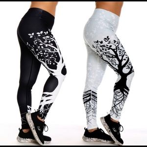 Tree printed leggings